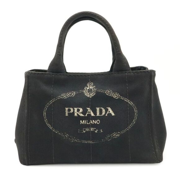 Prada CANAPA Canvas Tote Bag - Picture 1 of 6